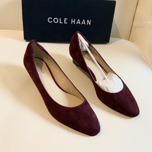Cole Haan Kathryn Vine Purple Wedge Pump Heels 6.5 - Picture 12 of 14